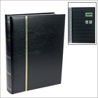 Luxus, Einsteckalbum A4 - 60 seiten (schwarzem)  9 Streifen - Schwarz - Abm: 230x305x58 ■ pro Stk.