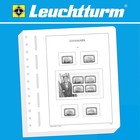 Supplement year: 2022 - Denmark  - Sheets for basic album (2 pcs.) - Leuchtturm,  preprint sheets (champagne colored)