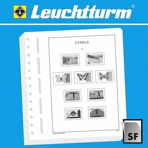 Supplement year: 2022 - Cyprus  - Sheets for basic album (4 pcs.) - Leuchtturm,  preprint sheets (champagne colored)