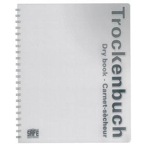 Carnet sec (relié par une spirale) 10 feuilles - dim: 235x290x20 mm.