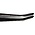 Safe, Tweezers, Narrow head curved - Length 120 mm.  Chrome ■ per pc.