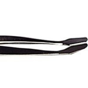 Bended Tweezers, equipped with Spade model Head - Chrome - dim: 155 mm.