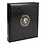 Premium, Album (4 anneaux ) pour Monnaies - avec 4 feuilles et Feuilles intercalaires noires - Noir - dim: 235 x 265 x 45 mm.