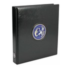 Safe, Premium, Album (4 rings)  voor Euromunten sets - incl. 2 bladen en blauwe voordrukbladen - Zwart - afm: 235x265x45 mm. ■ per st.