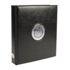 Safe, Premium, Album (4 rings)  for  5 Euro coins, Planet Earth - without content - Black - dim: 235x265x45 mm. ■ per pc.