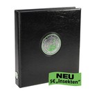 Safe, Premium, Album (4 rings)  for  5 Euro coins, Wonderful world of insects - incl. 3 sheets - Black - dim: 235x265x45 mm. ■ per pc.
