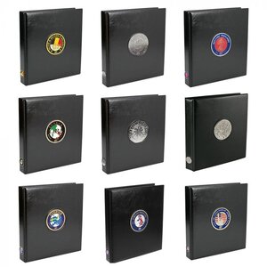 Premium, Album (4 rings) suitable for Great Britain - without content - Black - dim: 235 x 265 x 45 mm.