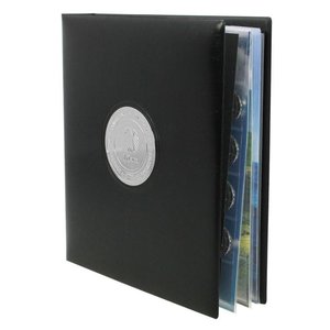 Premium, Album (4 rings) voor 10 Euromunten, Luchtbeweegt - 2019/2021 - Zwart - afm: 235 x 265 x 45 mm.