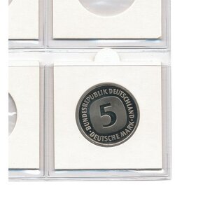 Coin holders (50x50 mm.) to Staple - 22.5 mm. White