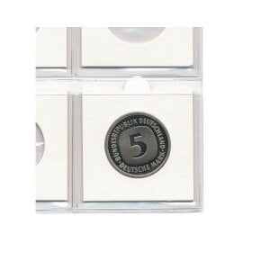 Coin holders (50x50 mm.) to Staple - 37.5 mm. White