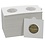 Coin holders (50x50 mm.) Self-adhesive  - 27.5 mm. White