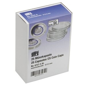 Coin Capsules Round - suitable for coins Ø 17 mm.