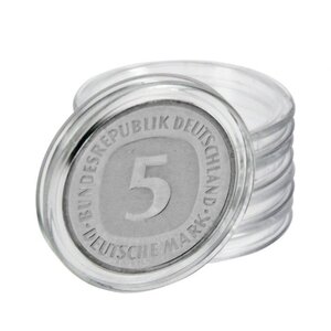 Coin Capsules Round - suitable for coins Ø 21 mm.