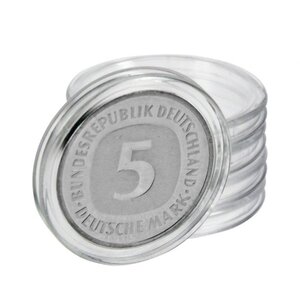 Coin Capsules Round - suitable for coins Ø 22 mm.