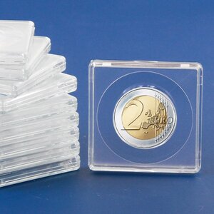 Coin Capsules, Square - Internal Ø 38 mm. - SQUARE