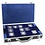 Valijeute, Alu, noir - convient pour: Capsules 50 x 50 mm. (32 pc.) dim: 405 x 270 x 85 mm.