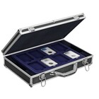 Safe, Koffer, Alu, Diamant - geeignet für:  Plattenkapseln 60x85 mm. (32 Stk.)  Abm: 350x270x82 mm. ■ pro Stk.