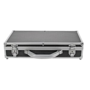 Valijeute, Alu, Noir - convient pour: Monnaies - incl. 8 plateau x - dim: 405 x 270 x 85 mm.
