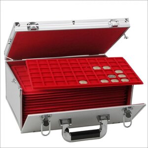 Case, Alu, Gigant - incl. 15 tableaus - dim: 350 x 245 x 165 mm.
