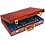 Case, Premium - incl. 6 tableaus - Walnut color - dim: 410 x 255 x 85 mm.