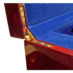 Case, Premium - incl. 6 tableaus - Walnut color - dim: 410 x 255 x 85 mm.