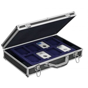 Tableau, Modèle D - Capsules Slabs 60 x 85 mm. (8 pcs.) Bleu royal - dim: 327 x 227 x 10 mm.