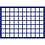 Tableau, Modell D - Fach Abm: 26 x 26 mm. (70 Stk.) Königsblau - Abm: 327 x 227 x 10 mm.