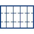 Safe, Tableau, Model D -  Capsules 50x50 mm. (15 st.)  Koningsblauw - afm: 327x227x10 mm. ■ per st.