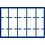 Tableau, Model D - Capsules 50 x 50 mm. (15 pcs.) Royal blue - dim: 327 x 227 x 10 mm.