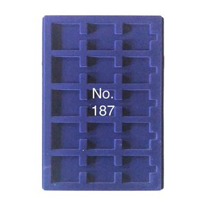 Tableau, Model D - Capsules 50 x 50 mm. (15 st.) Koningsblauw - afm: 327 x 227 x 10 mm.