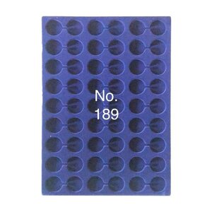 Tableau, Model D - for Coins Ø 29,5 mm. (54 pc.) Royal blue - dim: 327 x 227 x 10 mm.