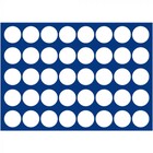 Safe, Tableau, Modèle D - pour Monnaies Ø 26 mm. (40 pcs.)  Bleu royal - dim: 327x227x10 mm. ■ par pc.