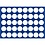 Tableau, Model D - for Coins Ø 26 mm. (40 pcs.) Royal blue - dim: 327 x 227 x 10 mm.