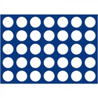 Safe, Tableau, Modèle D - pour Monnaies Ø 32,5 mm. (35 pcs.)  Bleu royal - dim: 327x227x10 mm. ■ par pc.