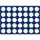 Tableau, Model D - for Coins Ø 32,5 mm. (35 pcs.) Royal blue - dim: 327 x 227 x 10 mm.
