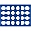 Tableau, Model D - for Coins Ø 38 mm. (24 pc.) Royal blue - dim: 327 x 227 x 10 mm.