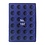 Tableau, Modèle D - pour Monnaies Ø 38 mm. (24 pcs.) Bleu royal - dim: 327 x 227 x 10 mm.