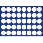 Safe, Tableau, Modèle D - pour Monnaies Ø 37,5 mm. (40 pcs.)  Bleu royal - dim: 327x227x10 mm. ■ par pc.