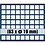 Tableau, Modell A - Fach Abm: 19 x 19 mm. (63 Stk.) Königsblau - Abm: 233 x 185 x 10 mm.