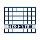 Safe, Tableau, Modell A - Fach Abm: 22.5x22.5 mm. (48 Stk.)  Königsblau - Abm: 233x185x10 mm. ■ pro Stk.