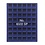 Tableau, Modèle A - Compartiment dim: 22,5 x 22,5 mm. (48 pces) Bleu royal - dim: 233 x 185 x 10 mm.