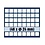 Tableau, Modèle A - Compartiment dim: 24 x 24 mm. (48 pcs.) Bleu royal - dim: 233 x 185 x 10 mm.