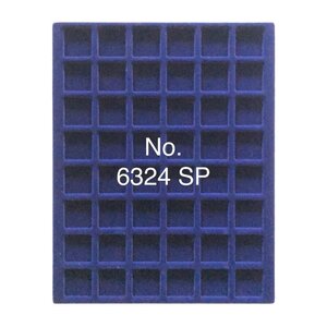 Tableau, Modèle A - Compartiment dim: 24 x 24 mm. (48 pcs.) Bleu royal - dim: 233 x 185 x 10 mm.