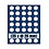 Tableau, Model A - for Coins Ø 26 mm. (35 pcs.) Royal blue - dim: 233 x 185 x 10 mm.