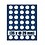 Tableau, Model A - for Coins Ø 29 mm. (35 pcs.) Royal blue - dim: 233 x 185 x 10 mm.
