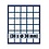 Tableau, Modèle A - Compartiment dim: 30 x 30 mm. (30 pcs.) Bleu royal - dim: 233 x 185 x 10 mm.