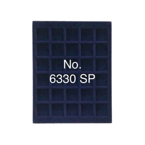 Tableau, Modell A - Fach Abm: 30 x 30 mm. (30 Stk.) Königsblau - Abm: 233 x 185 x 10 mm.