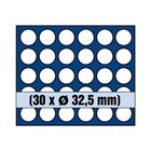 Safe, Tableau, Modèle A - pour Monnaies Ø 32,5 mm. (30 pcs.)  Bleu royal - dim: 233x185x10 mm. ■ par pc.