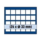 Safe, Tableau, Modèle A - Compartiment dim: 33x33 mm. (24 pcs.)  Bleu royal - dim: 233x185x10 mm. ■ par pc.