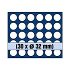 Safe, Tableau, Model A - voor Munten Ø 32 mm. (30 st.)  Koningsblauw - afm: 233x185x10 mm. ■ per st.
